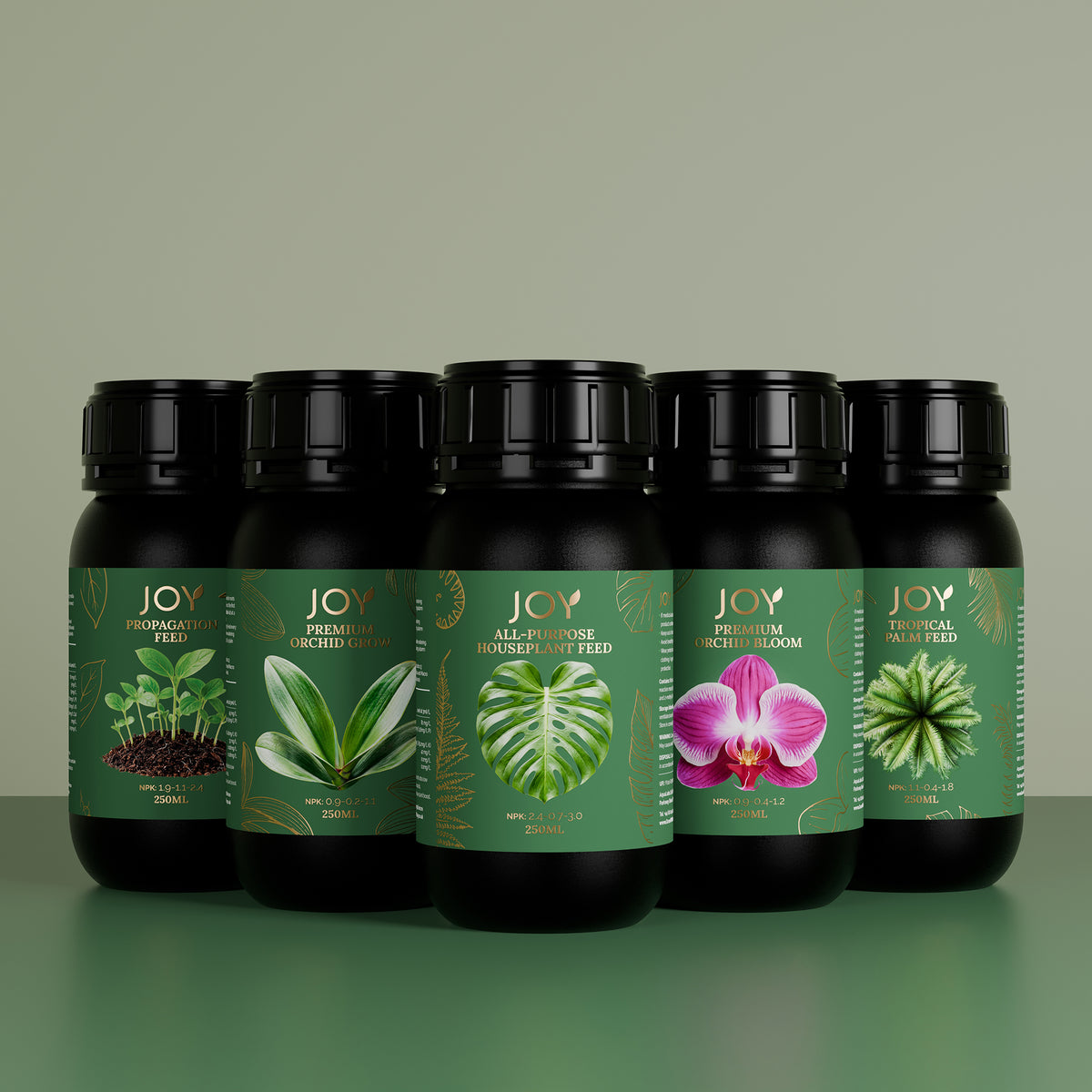 JOY Fertilisers range of five plant-specific houseplant feeds